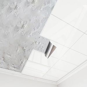 Enigmaire Dalles de Plafond Autocollantes en PVC pour Salle de Bain,Carreaux De Plafond &Agrave; D&eacute;coller Et &Agrave; Coller,Dalles de Plafond Suspendue en PVC imperm&eacute;able,pour sous-Sol,Cuisine,Salle De Bain (DanHP, neuf)