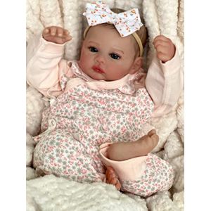 MAIHAO 20pouces 50cm bébé Reborn poupée Fille Silicone Dolls realiste Baby Vrai Poupon Garcon Yeux Ouvert Toddlers Enfant Bebe Reborn Poupee (XUANXUAN521, neuf)