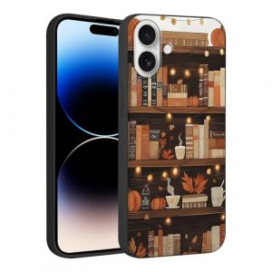 Yirlbey Coque pour iPhone 17 Automne, Biblioth&egrave;que Aesthetic Feuille D'&eacute;rable Mignon Motif Citrouille Design &Eacute;tui pour Femmes Fille,Souple Silicone Housse Antichoc Cover Case pour iPhone 17 6,3" (FORSALOR TRADING, neuf)