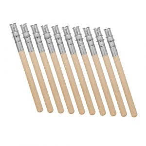 VALICLUD Rallonge de Crayon à Sourcils 10 Pièces Support d'Extension Réglable en Acier Inoxydable Accessoire Pratique pour Artistes Utilisation Facile et Portable (SHUI LIAO, neuf)