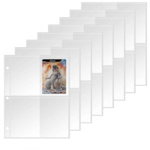 50Pcs Protege Carte Double Face 400 poches, Pochette Cartes Transparentes, Plastique Pochettes pour Cartes, Protection Carte &agrave; Collectionner pour Pokemon Carte, Basket-Ball/Football Porte Cartes (YUANXIANG TECHNOLOGY LIMITED, neuf)