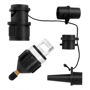 5Pièce Adaptateur Gonfleur Paddle,Kayak Gonflage Pompe De Embout Valve Accessoire,Sup Compresseur éLectrique Bateau Gonflable Air Accessoires,CanoëS d'air Pump Inflatable Adapter pour Matelas (biu-shop, neuf)
