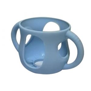 JINGLING Housse de biberon en silicone, housse en verre pour biberon, avec poignées, porte-biberon, coque incassable, résistante aux chutes et aux chocs, passe au lave-vaisselle (Elancc, neuf)