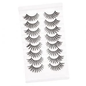 Ipetboom 8paires Faux Cils Naturels Cils Épais Et Pour Mariage Photographie Et Cosplay (Cowan Micro, neuf)