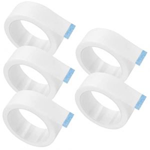 VALICLUD Ruban Adh&eacute;sif Pour Cils Respirant 5 Pcs 1.2 Cm De Large Ruban Non Tiss&eacute; Blanc Pour Extensions De Cils Professionnels Usage Quotidien Technique Maquillage (SHUI LIAO, neuf)