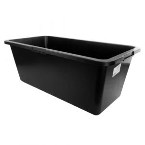 Doktorvolt Bac &agrave; mortier - Seau de construction - 60 l - En granul&eacute;s PP/poly&eacute;thyl&egrave;ne - Rectangulaire - Noir (preis-zone., neuf)