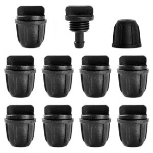 VooGenzek 10 Pi&egrave;ces Raccords D'irrigation Goutte &agrave; Goutte pour Tubes 4/7 mm, Adaptateur Bouchons D'Irrigation Goutte, Raccords D'irrigation Droits, Connecteur de Tuyau D'irrigation (VooGenzek, neuf)