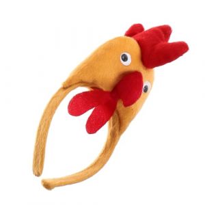 TOVINANNA -Tête Coq Chapeau Coq Bandeaux Poulet Pour Femmes Bandeau Costume Poussin -Tête Coq -Tête Costume Poulet Bandeaux Cosplay Accessoires Cheveux Pour (Qieiyi, neuf)