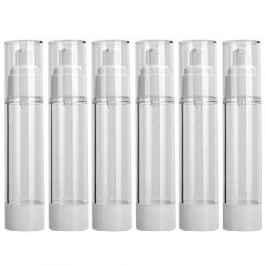 BRRNOO Bouteilles de Pompe sans Air, 50 Ml de Bouteille de Lotion Vide pour Pompe à Pompe à Pompe de Lotion Dispensateur Dispensateur en Plastique Bouteille de Shampooing de Shampooing (Gulaer, neuf)