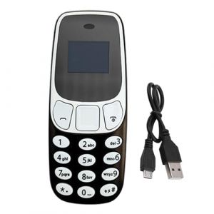 T&eacute;l&eacute;phone &agrave; Grandes Touches pour Seniors - t&eacute;l&eacute;phone Senior pour Seniors, t&eacute;l&eacute;phone Portable Miniature avec Double Carte et Lecteur MP3 | T&eacute;l&eacute;phone d'urgence pour Personnes &acirc;g&eacute;es avec Bouton de Nu (hopjlq, neuf)