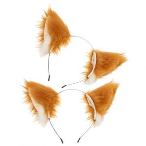 SAFIGLE 2pi&egrave;ces -t&ecirc;te Oreilles De Renard Mignon -t&ecirc;te Fille Pour D&eacute;guisement Accessoires Cheveux Fille Et Confortable (Grand Di, neuf)