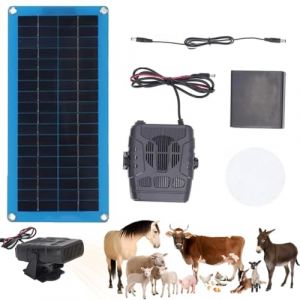 Chauffage Solaire pour Poulailler, Chauffage Solaire Portable 30 W avec Protection Contre La Surchauffe pour Serre, Camping et Voiture, Kit de Chauffage &agrave; Vent Chaud Rechargeable pour S&eacute;cher (XiaoLaoHuGouZhiHe, neuf)