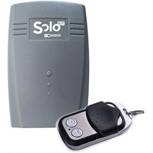 1Control Solo KIT - Récepteur Universel 2 canaux 433MHz + télécommande - KIT à Combiner avec l'ouvre-Portail 1Control Solo pour automatismes avec télécommandes Non compatibles (ex : Quartz, ...) (1ControlSRL, neuf)