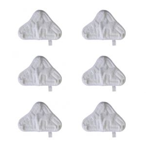 Malayas - 6 lingettes en microfibre lavables pour balai vapeu,Housse lavable Coussinets pour nettoyeur vapeur, Se fixe facilement au balai vapeur via des Velcro, Microfibre Chiffons Steam Mop (Bonnie UK, neuf)