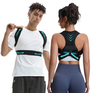 Govo Yuge Correcteur De Posture, Posture Correcteur pour Dos Homme/Femme, Cou & Épaules, Redresseur de Dos Réglable & Maintien Orthopédique, Ceinture Respirante Dorsale Lombaire (Govo Yuge, neuf)