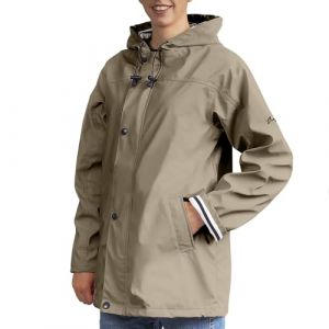Breizh Ocean - Ciré Armor femme, manteau imperméable mixte, doublure à rayures de style marinière - du XS au 4XL (Sable). (BREIZH OCEAN, neuf)