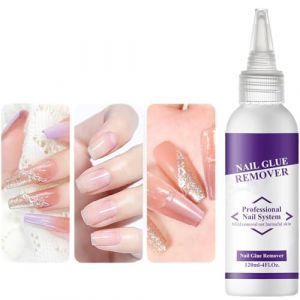 Décapant Pour Ongles Artificiels - Décapant De Colle Pour Ongles Pressés 120ml | Solution de Nettoyage Manucure à Séchage Rapide pour Soin Quotidien des Femmes et Filles (nalmotir, neuf)