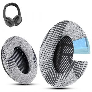 Coussinets pour &eacute;couteurs Bose Professionnels Instant-Chill QC25/QC2/QC15/Ae2/Ae2i/Ae2w/SoundTrue & SoundLink (Over-Ear) Cool ing-Gel par Krone Kalpasmos - Noir (Krone Kalpasmos, neuf)