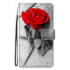 Nodigo-EU Coque pour Honor X6 / Honor X8 5G / Honor 70 Lite Cuir Antichoc avec Support Clapet Design Silicone Motif Dr&ocirc;le &Eacute;tui Bumper Kickstand Case Cover Housse Fille Femme Homme Portefeuille - Rose (Nodigo, neuf)