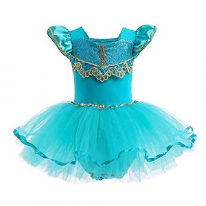 Lito Angels Robe Ballet de Danse Princesse pour Enfant Fille, D&eacute;guisement Ballerine Justaucorps Danseuse Tutu Taille 7-8 Ans (Lito Angels FR, neuf)