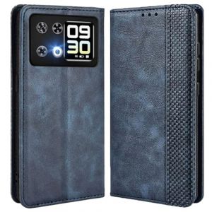 MOJIA Coque pour Cubot P90, &Eacute;tui en Cuir, PU Housse Pochette Antichoc et Anti-Rayures Fonction Stand Rabat de Portefeuille Etui Coque. Bleu (Shangnai, neuf)