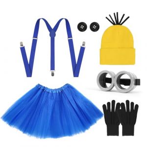 Meleager Accessoires de Costumes Jaunes, Deguisement Mignon, Gants, Tutus, Accessoires pour Mardi Gras, Halloween, Cosplay (WEIMEIYING, neuf)