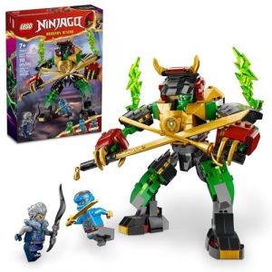 LEGO NINJAGO Lloyd's Elemental Power Mech Jouet de combat personnalisable avec 3 figurines d'action Ninja, ensemble de jeu d'aventure pour gar&ccedil;ons et filles, id&eacute;e de cadeau Ninja pour enfants &agrave; partir (FindYourBrickset, neuf)