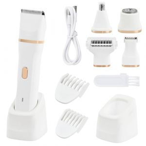 Mapille Rasoir Electrique Femme 5 en 1 Tondeuse Femme Intime IPX7 Tondeuse Bikini Femme Étanche Wet&Dry Tondeuse Maillot Rasoir Indolore Femme Electrique pour Visage Bras Jambes Aisselles Rechargeable (Laukra special SIA, neuf)