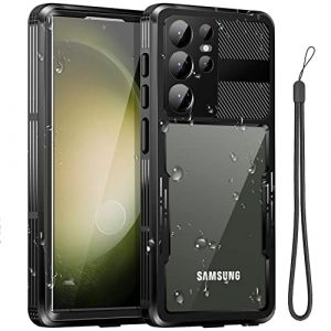 AICase Coque &eacute;tanche pour Samsung Galaxy S23 Ultra 5G (6,8") &Eacute;tanche &agrave; la Neige, &agrave; la poussi&egrave;re et aux Chocs, &eacute;tui Ext&eacute;rieur Protection int&eacute;grale IP68 certifi&eacute;e 360 Housse pour Samsung S23 Ultra 2023 (AICase, neuf)
