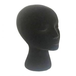 Têtes De Mannequin Femme & D'hommes En Polystyrène Flocage Noir, Tete En Polystyrene Têtes De Mannequin Pour Perruque Tetes Perruques Wig CapTete Pour Perruque Head Mannequins Pour Perruques Mousse (jianyzi, neuf)