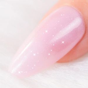 BURANO Vernis gels semi-permanents, UV LED Soak Off vernis &agrave; ongles en gel paillet&eacute; rose nude, 7.3ml vernis &agrave; ongles en gel paillet&eacute; de couleur neutre, vernis &agrave; ongles diamant&eacute;s (NU11) (BURANO Direct, neuf)