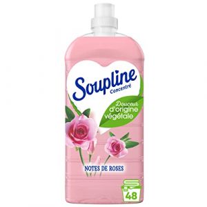 SOUPLINE - Liquide Adoucissant Concentré Soupline Douceur d'Origine Végétale aux Notes de Roses - 48 Lavages - 1200 ml (WeServ Store, neuf)