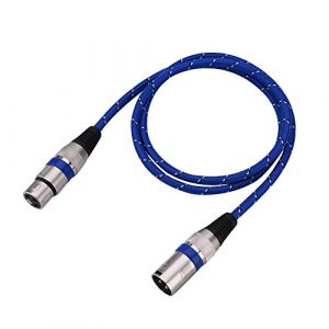 Câbles XLR mâle vers femelle 1 / 1,8 / 3 / 5 / 10 / 15 / 20 m Câble micro Mini XLR 3 broches Câble audio XLR / Micro équilibré pour amplificateurs, microphones et mixeurs 1m (Xinyu UK, neuf)