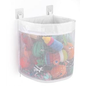 Bixury Sac &agrave; Jouet du Bain Organisateur de Jouets de Salle de Bain Sac de Rangement en Maille pour Bain Filet Jouet Bain Bebe 26,5 &times; 23,5 &times; 31 cm avec 2 Crochets pour Ranger Des Jouets (ARTIFICIAL PEONY S.R.L., neuf)
