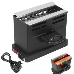 PORFOYO Allume-charbon &eacute;lectrique pour chicha avec c&acirc;ble de 40 cm, grille-pain 800 W, allume-charbon &eacute;lectrique, barbecue &agrave; charbon &eacute;lectrique, pour cubes Hookah, 30 x 7 cm (IKSETERATA, neuf)