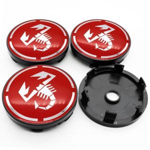 OBong 4 Pi&egrave;ces Voiture Cache-moyeux Cache Moyeu Compatible avec pour Fiat Punto Abarth 124 125 500 595 696 Stilo Ducato 50mm 60mm Enjoliveur Capuchon Central,B-60mm (Xiaoyu-store, neuf)