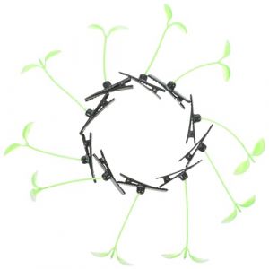JECOMPRIS Pinces &agrave; Cheveux Cr&eacute;atives de Pousse de Soja, Lot de 40, Accessoires Verts pour Gar&ccedil;on et Filles, Usage Scolaire et F&ecirc;tes (Linaien, neuf)