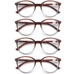 MODFANS Lot de 4 Lunettes de Lecture 1.25 Homme Femme,Lunettes Loupe Branches a Ressort,Lunettes de Vue Monture Leger (MODFANS-US EYEWEAR, neuf)