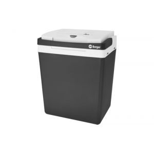 BERGER Glaci&egrave;re thermo&eacute;lectrique 30 l - Glaci&egrave;re &eacute;lectrique avec raccord 12 V et 230 V - pour Voiture, Camping, Bateau Prise - Multifonction - Noir [Classe &eacute;nerg&eacute;tique D] (Fritz Berger GmbH, neuf)