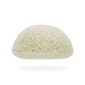 KONJAC KIREI PARIS Eponge Konjac nettoyante gommage visage soin visage maquillage point noir 100% naturelle homme femme Marque Fran&ccedil;aise (Argile verte fran&ccedil;aise) (KYAY, neuf)