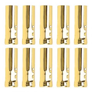 10 Pièces E14 Tube en Métal pour Bougie Base de Lampe Tube Bougie Support de Lampe Tube Bougie Support de Lampe Base de Lampe Accessoires D'éclairage 25x80mm (Dian Yong Jin) (Chasoe, neuf)