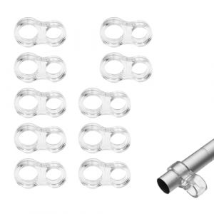 Butee de Porte,10 PCS Transparent PVC Poign&eacute;e Arret de Porte de sans Percer,Protection de Porte Interieur Amortisseur pour Prot&eacute;ger Murs,Portes,Fen&ecirc;tres,Meubles &Oslash; 15 mm &Oslash; 18 mm (HUATEEN, neuf)