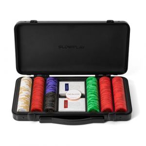 SLOWPLAY Ensemble de 300 jetons de Poker en Argile GODEL 14g pour Texas Hold'em [avec Valeur] dans Un Coffret Haut de Gamme en Polycarbonate Allemand résistant pour Les Joueurs de Poker (SLOWPLAY, neuf)