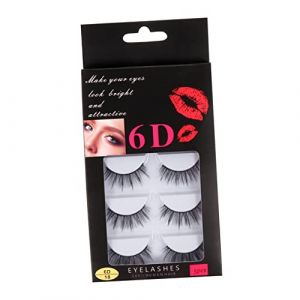 Vaguelly 5paires Faux Cils Naturels Poils De Accessoires Cosm&eacute;tiques Pour Maquillage Et Beaut&eacute; (Bustling Xin, neuf)