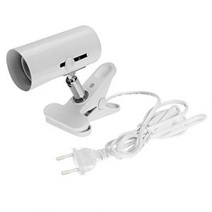 Domybest Support Lampe Chauffante Terrarium Lampe de Bureau Pince E27 Douille Ampoule &agrave; Pince UVA + UVB Support Douille Ampoule E27 Base de Lampe pour Reptiles Tortue Terrestre Aquarium (Pasercvxzoreso, neuf)
