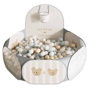 Yulokdwi Piscine &agrave; Balles Pliable | Parc De Jeu Portable Et Pliable - Piscine &agrave; Balles de Jouet pour | pour Ext&eacute;rieur Salon Chambre Salle De Jeu Chambre De B&eacute;b&eacute; Maternelle Et Voyage (Yulokdwi, neuf)