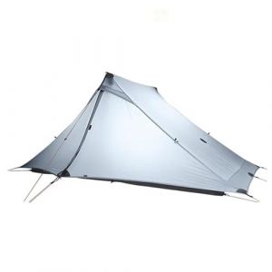 3FULGEAR Lanshan 2 Pro Tente de Camping ultral&eacute;g&egrave;re pour 2 Personnes, Tente Professionnelle 3/4 Saisons sans tiges en Nylon argent&eacute; 20D pour Le Camping, la randonn&eacute;e (Grey 2 Pro, 3 Season) (Boutique tactical clothing, neuf)