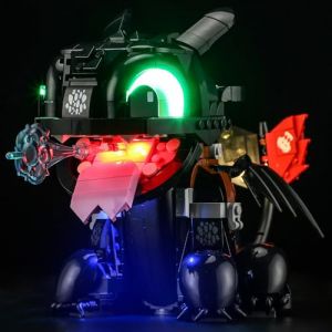 MENZAVA Kit d'&eacute;clairage LED Compatible avec Lego Dragons : Krokmou Icons 10375 - Jeu de lumi&egrave;re LED pour Mod&egrave;le de Blocs de Construction (Mod&egrave;le Non Inclus) (MENZAVA-FR, neuf)