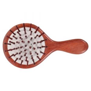 OSOLADY Brosse à Cheveux Bois Avec Picots Durs Brosse Démêlante Pour Cheveux Bouclés Massage Du Chevelu Pour Femmes Et Adolescentes (Yunomiy, neuf)