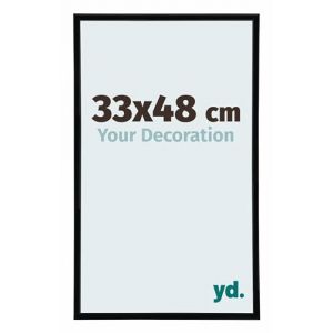 yd. Your Decoration - Cadre Photo 33x48 cm - Noir Mat - Cadre Photo en Plastique Avec Verre acrylique - Anti-Reflet - Cadre 33x48 - Annecy (Your Decoration, neuf)
